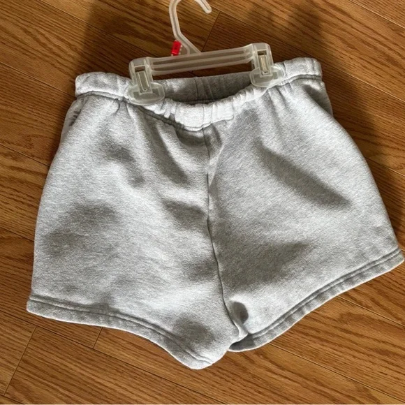 Aritzia TNA Cozy Perfect Light Gray Sweatfleece Shorts — Small - Picture 2 of 3